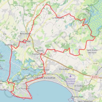 Trace GPS Piriac - Guérande, itinéraire, parcours