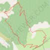 Trace GPS Cretes de la Bernarde par le Col de Toutes Aures, itinéraire, parcours