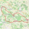 Trace GPS Ballans vers Neuvicq-le-Château 30 kms, itinéraire, parcours