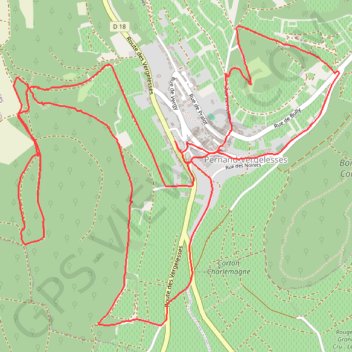 Trace GPS Marche à Pernand Vergelesses, itinéraire, parcours