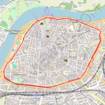 Trace GPS Arches autour des remparts, itinéraire, parcours