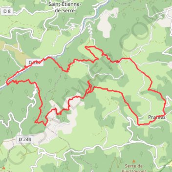 Trace GPS Volcan de la Chirouse, itinéraire, parcours