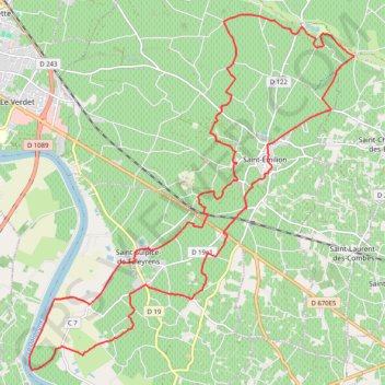 Trace GPS Saint-Émilion, itinéraire, parcours
