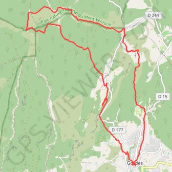 Trace GPS Gordes - abbaye de Senanque, itinéraire, parcours