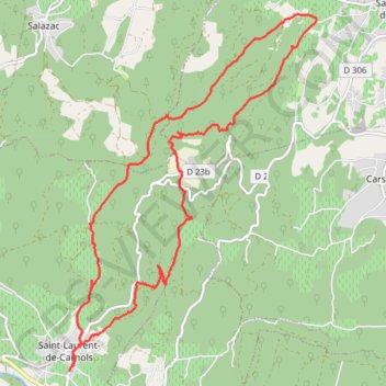 Trace GPS Chartreuse de Valbonne, itinéraire, parcours