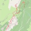 Trace GPS Pas de La Rousse et Pas des Belles Ombres par la Croix de l'Alpe depuis le Pré Orcel, itinéraire, parcours