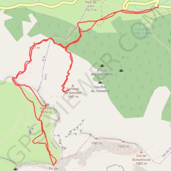 Trace GPS Mont Ceint, itinéraire, parcours