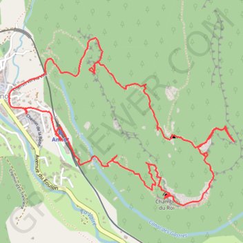Trace GPS Rando grès d'Annot, itinéraire, parcours
