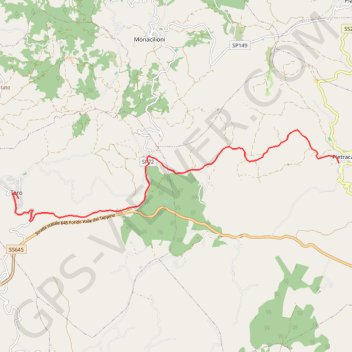 Trace GPS De Pietracalla à Toro, itinéraire, parcours