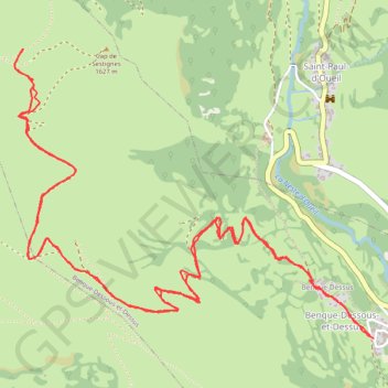 Trace GPS Luchon Benqué Cabanne de Courreau, itinéraire, parcours