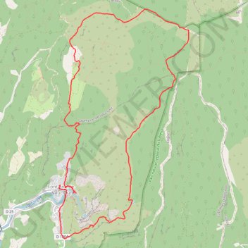 Trace GPS Balade Fontaine de Vaucluse, itinéraire, parcours