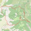 Trace GPS Autour des Gorges de Trévans, itinéraire, parcours
