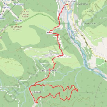Trace GPS Gr C Saint-Martin - Forêt de la Maluna, itinéraire, parcours