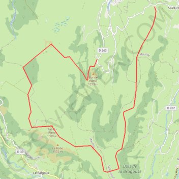 Trace GPS Tour du Suc de Rond, itinéraire, parcours