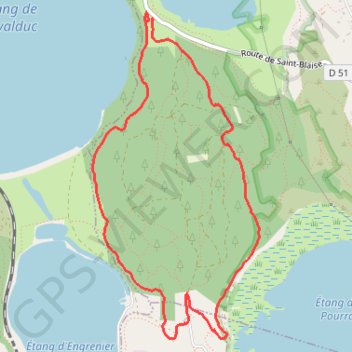 Trace GPS Forêt de Saint-Blaise, itinéraire, parcours