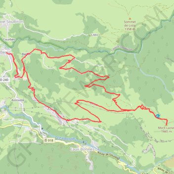 Trace GPS _Montagne-Verte-en-boucle-depuis-Beost-30-05-2012, itinéraire, parcours