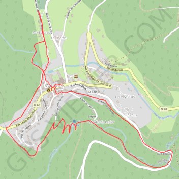 Trace GPS Le circuit du monastère (Aubazine), itinéraire, parcours