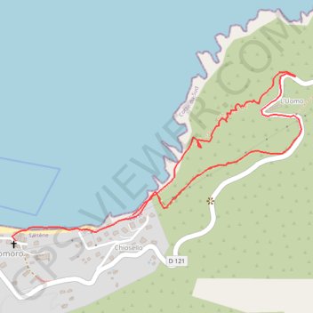 Trace GPS Punta di l'Omu, itinéraire, parcours