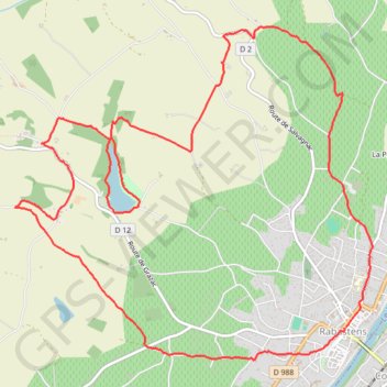 Trace GPS Le sentier du Lac des Lauzerals - Rabastens, itinéraire, parcours
