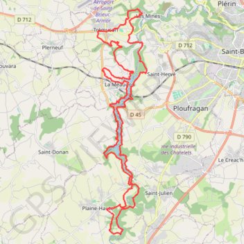 Trace GPS Chaos du Gouet, itinéraire, parcours