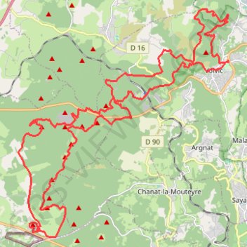 Trace GPS Marathon Volcanique, itinéraire, parcours