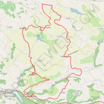 Trace GPS Coteaux du Lot et de la Garonne - Clermont Dessous, itinéraire, parcours