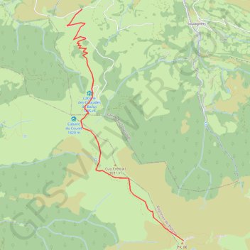 Trace GPS Pic de l'Oussouet, itinéraire, parcours