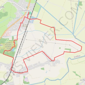 Trace GPS Circuit du Haut-Brivet - Drefféac, itinéraire, parcours