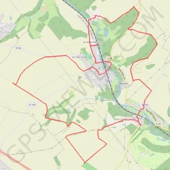 Trace GPS Entre César et Brunehaut (95), itinéraire, parcours