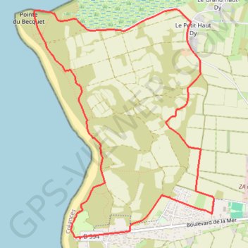 Trace GPS Créances (50710), itinéraire, parcours