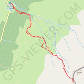 Trace GPS Dent de Soques, itinéraire, parcours