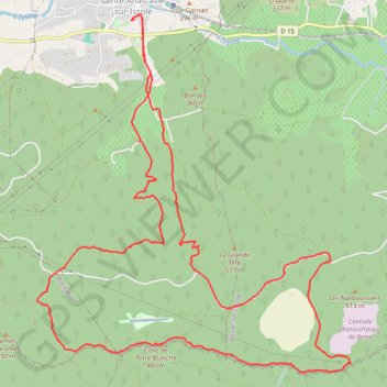 Trace GPS Anastasie Plateau des Thémes, itinéraire, parcours