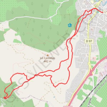 Trace GPS Le Jas d'Abeille - CUERS - 83, itinéraire, parcours