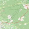 Trace GPS Descente du Mont Ventoux Sud, itinéraire, parcours