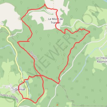 Trace GPS Le Mont de Transet, itinéraire, parcours