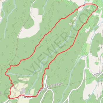 Trace GPS Parcours La Valbonne nord, itinéraire, parcours