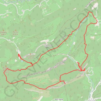 Trace GPS Côtes du Rhône - Ventoux - Gigondas - les Dentelles de Montmirail, itinéraire, parcours