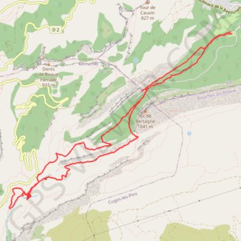 Trace GPS Vallon du Fauge, itinéraire, parcours