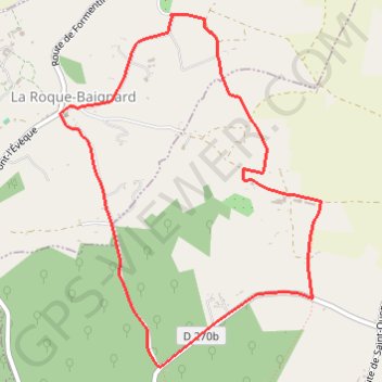 Trace GPS Sur les pas d'André Gide - La Roque-Baignard, itinéraire, parcours