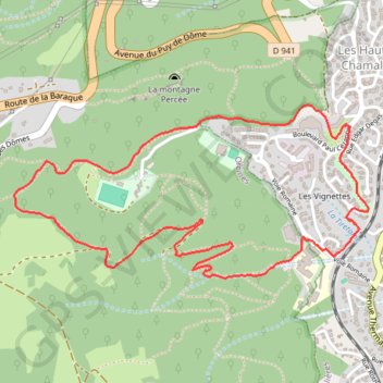 Trace GPS Ambiances Forestières - Chamalières, itinéraire, parcours