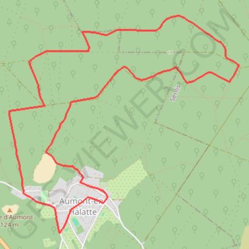 Trace GPS Aumont en Halatte, itinéraire, parcours