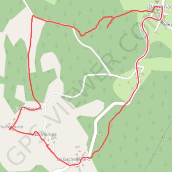 Trace GPS Appellation d'Origine Non Contrôlée - Davignac - Pays de Haute Corrèze, itinéraire, parcours
