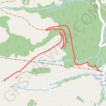 Trace GPS Rando-Parc 2019 - La Bourri (bleu), itinéraire, parcours