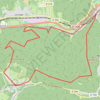 Trace GPS Circuit du Hahnenberg, itinéraire, parcours