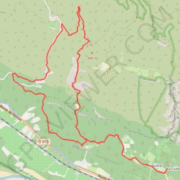 Trace GPS Plaine du Trou du Rat - Cheval-Blanc, itinéraire, parcours