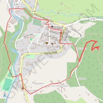 Trace GPS Tour d'Aspet, itinéraire, parcours