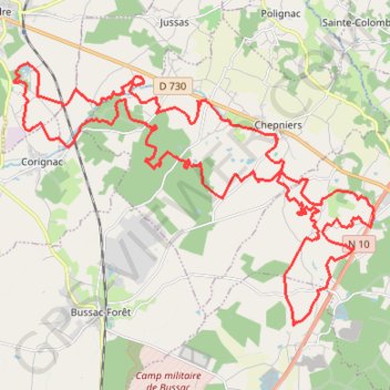 Trace GPS La Robinson des Sables 2015 - 48 km - 10518 - UtagawaVTT.com, itinéraire, parcours