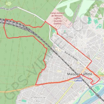 Trace GPS Mi Ville Mi Forêt - Maisons-Laffitte, itinéraire, parcours
