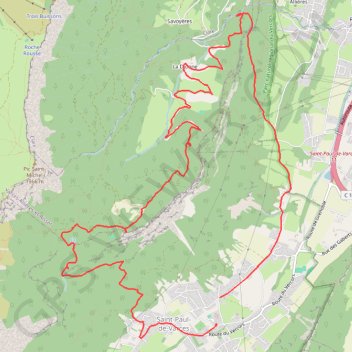 Trace GPS Saint Paul de Varces - Pré du Four - Saint Paul de Varces, itinéraire, parcours