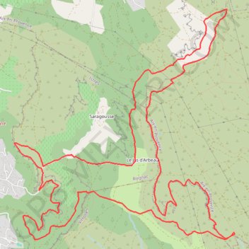 Trace GPS Croix de Rognac, itinéraire, parcours